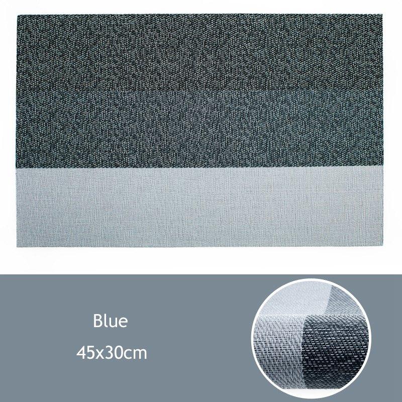 Упаковка из 4 шт. салфетки под приборы, прямоугольные салфетки под стол, теплоизоляционные коврики из ПВХ, салфетки под обеденный стол 45x30 см