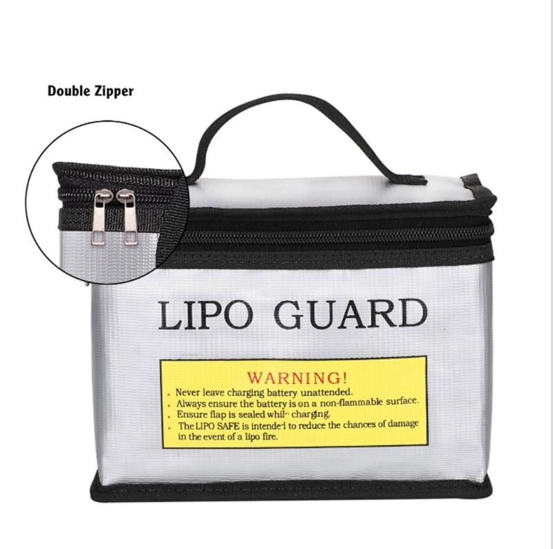 Fireproof Battery Bag Guarding Case Durability for Safe Storage and Transport of Batteries