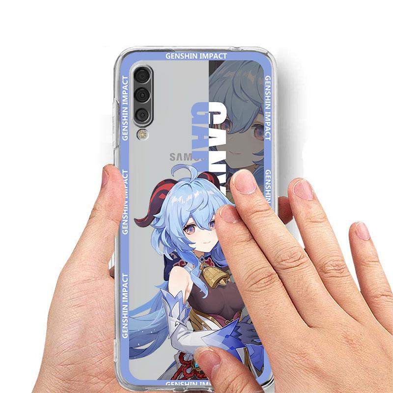Genshin Impact Game милый прозрачный чехол для Samsung Galaxy A52 A12 A51 A32 A21s A71 A32 A22 50 A70 A31 A72 5G чехол для телефона