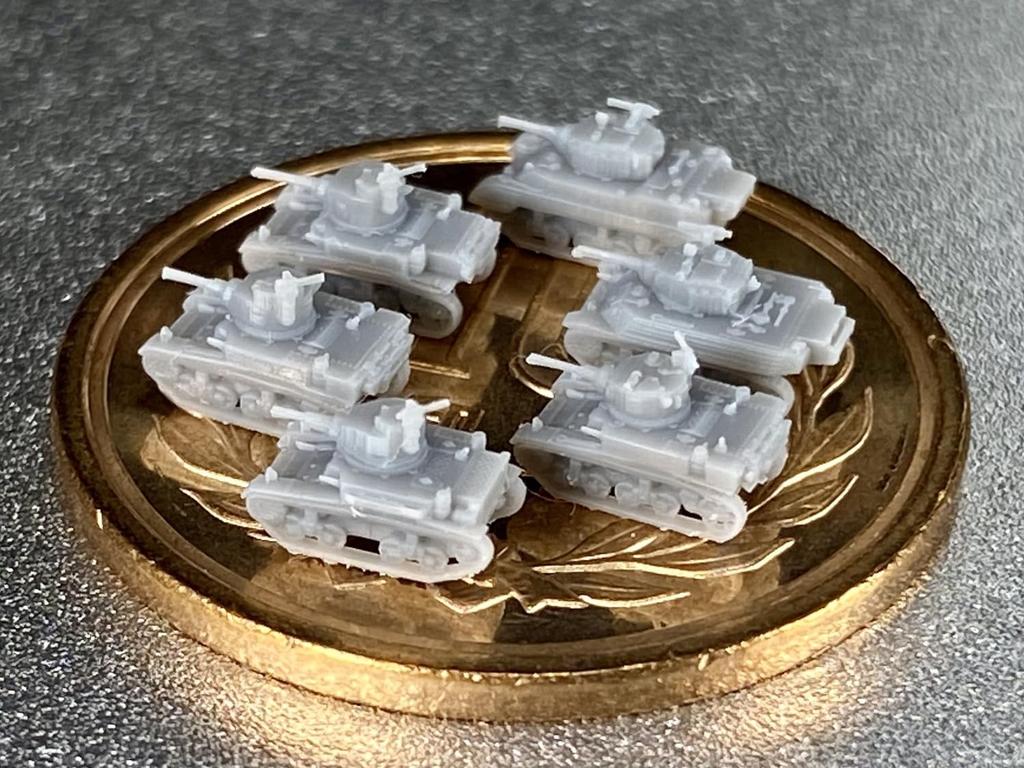 Firestarter 1/700 Scale American Light Tank Set, 3D Printer Kit, FS-US14 (Military Vehicle)