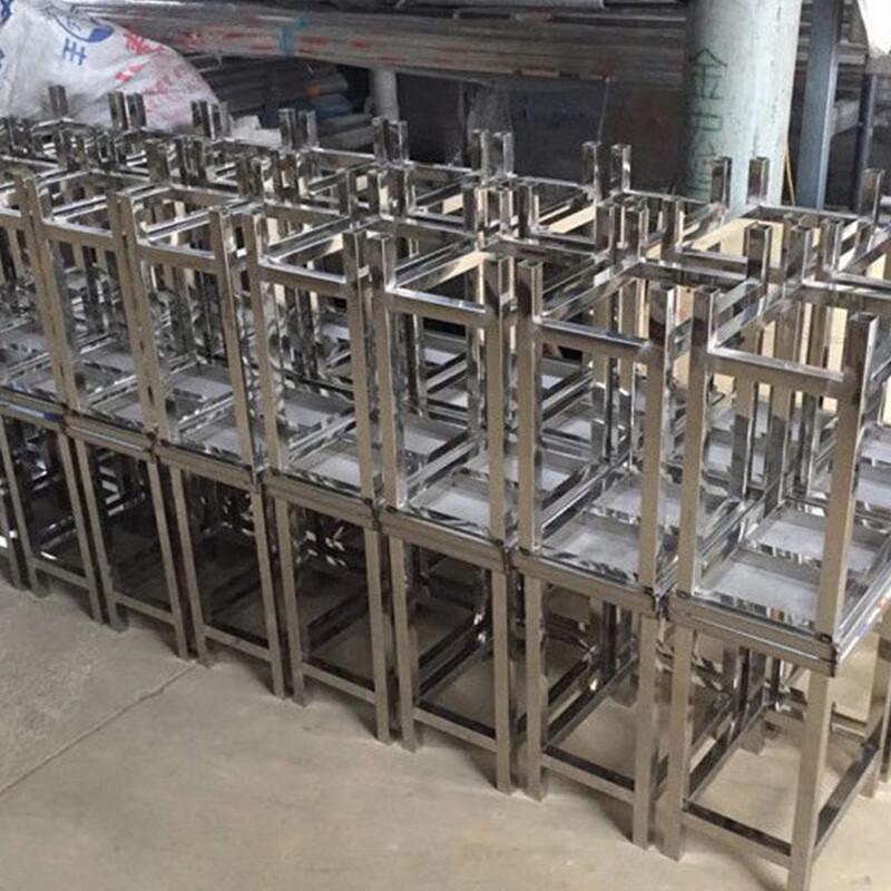 Wuxingdun Thickened 304 Stainless Steel Square Stool