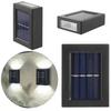 4X Lampki Solarne Zestaw Lampa Solarna Led Zewnętrzna Ścienna Kinkiet