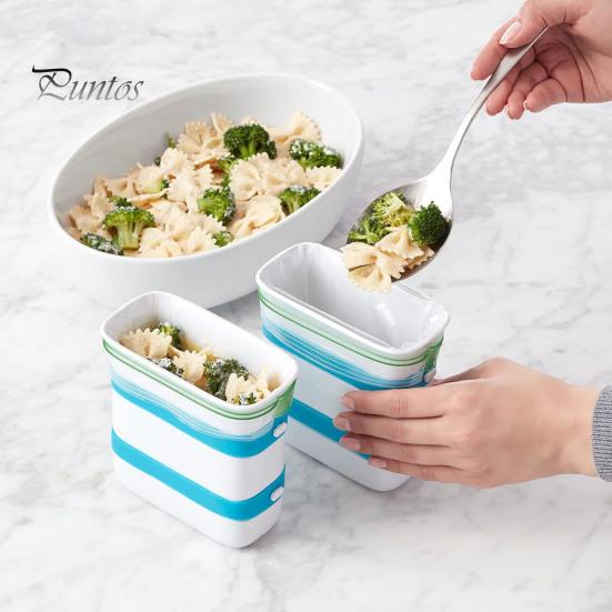 Органайзер для хранения на кухне, Форма для заморозки кубиков супа, Большой пакет для еды, Блок-держатель для пакетов для приготовления еды, Организация соусов и остатков