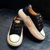 Летние новые ретро-кеды из кожи с мягкой подошвой 2025 года с увеличением высоты на 4 см