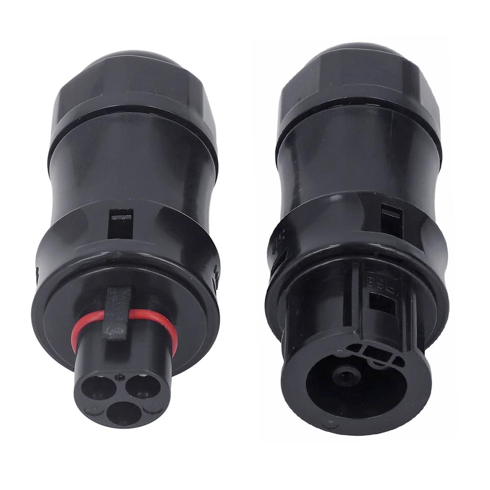 Bc01 3 Pin Connector AC Male Female IP68 for Solar Grid Tie Micro Inverter Hoymiles Deye APsystems PV Panel Power Setup Adapter