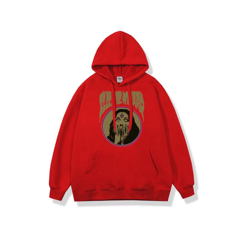 Худи с принтом Electric Wizard Possessed Мужское Женское Рок Готика Толстовка Повседневная Свободные Худи Унисекс Черный Уличная Одежда