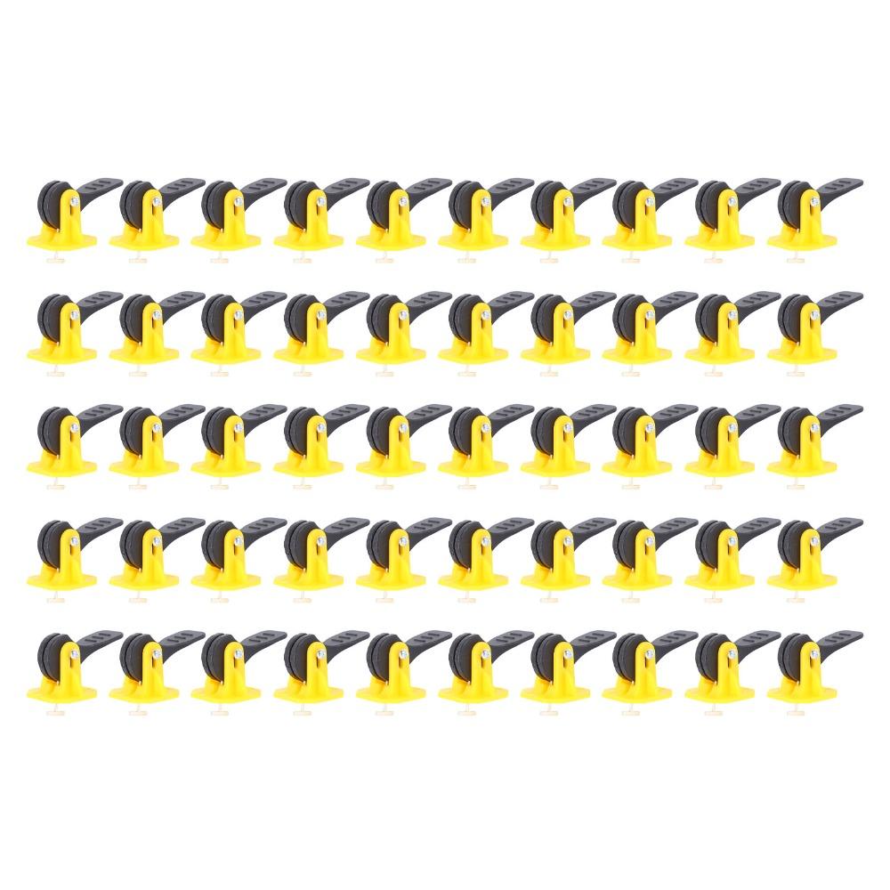 50PCS Exchangeable Tile Leveler Reusable Tile Leveling System Adjustable Tile Spacers Bathroom