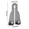 Universal Car Seat Double Hooks Hidden Car Hooks Car Headrest Hook  Car Interior Accessories