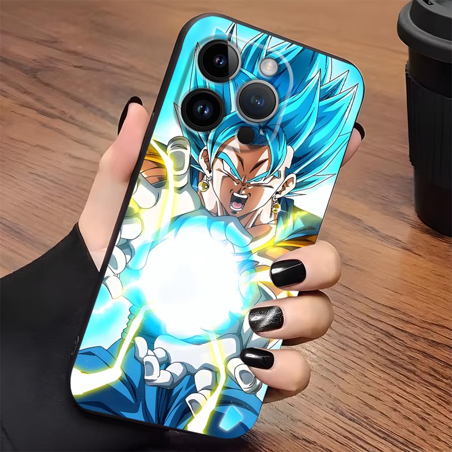 Dragon Ball Anime Vegeta Case for iPhone 18 17Air 15 16 14 Plus XR 7 8 13 12 11 17 Pro Max XS Max Black Soft Phone Cover