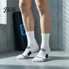 High Elastic Sport Socks 1 Pair Men's Crew Socks, Moisture Wicking Athletic Running Performance Basketball Soft Workout Casual Thin for Sports
