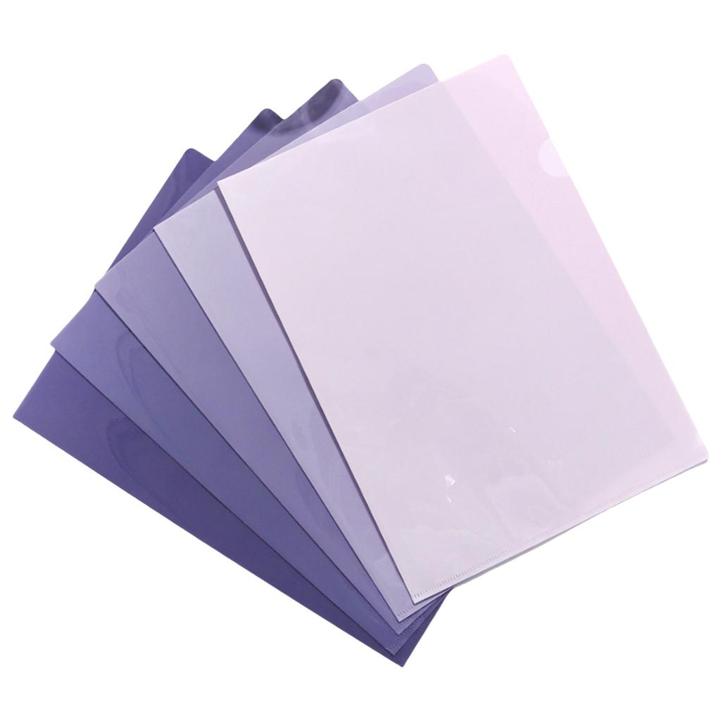 5 шт. прозрачных боковых обложек для папок-регистраторов Ducoment Presentation Letter Size, бумажные обложки с верхним и боковым открыванием