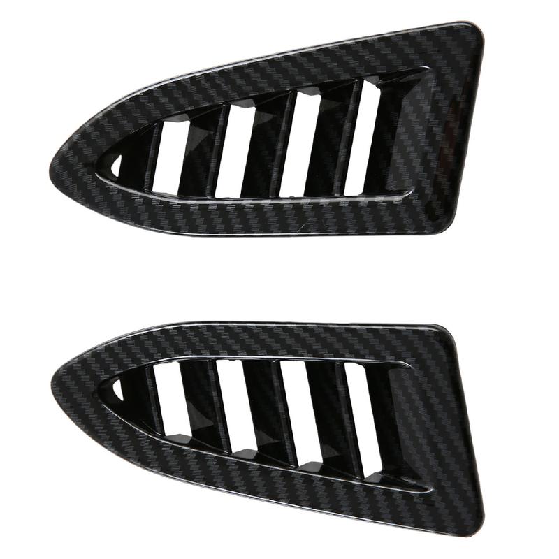 2pcs ABS Imitate Carbon Fiber Front Side Air Vent Cover For Subaru Crosstrek 2024 Front Up Upper Air Vent Cover