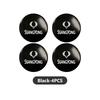 4pcs Car Emblem Wheel Center Hub Caps Badge Wheel Decal Sticker For SsangYong Actyon Tivoli Rodius M200 Chairman Sport Korando gks1