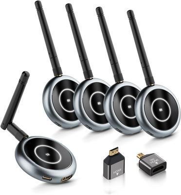 Беспроводной HDMI-набор AIMIBO HDMI Беспроводная передача видео Поддерживает до 6 Поддерживает расширенную стабильную передачу 50 м Синхронизированное видео и звук Совместим с