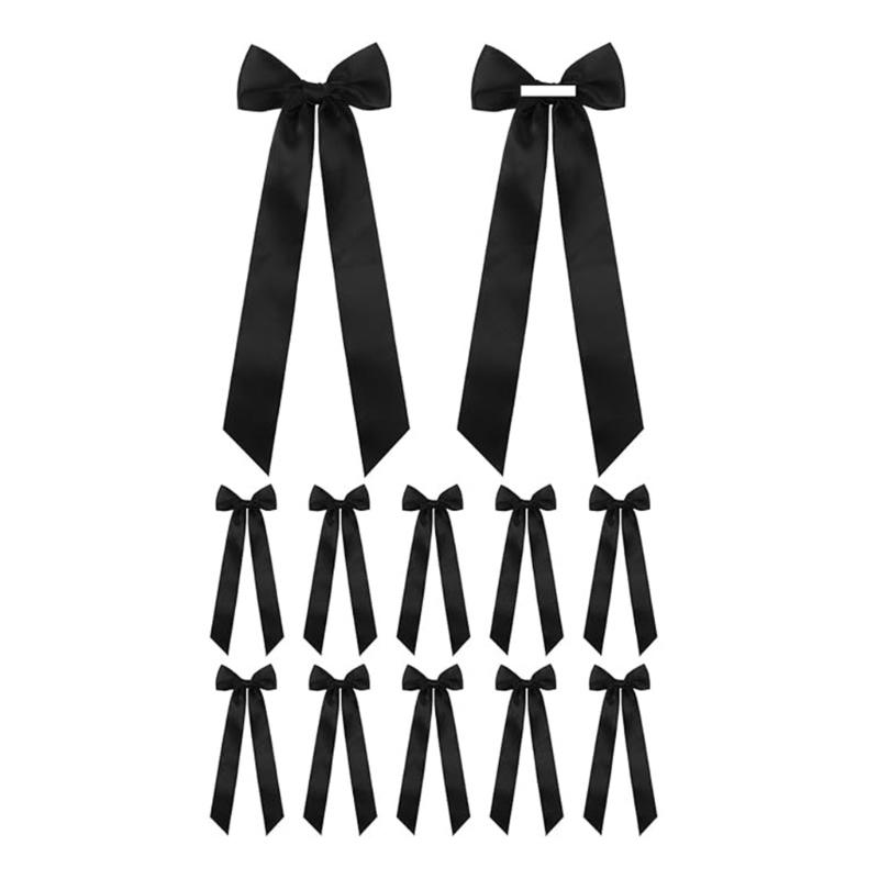 12Pcs Adhesive Ribbon Bowknot Candlestick Bowknot Ornament For Candle Holder Wedding Bridals Shower Decoration Wrapping