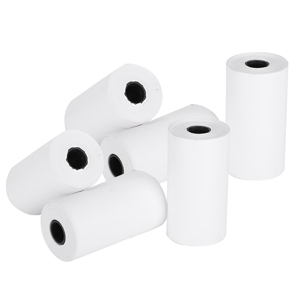 6 Rolls 57x30mm Thermal Receipt Paper Professional Printing Accessory for Small Printer