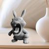Ревущая в гневе фигурка животного, напечатанная на 3D-принтере, собака, кролик, акула, статуя слона, скульптура, домашний офис, книжная полка, украшение для рабочего стола, орнамент
