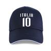 New Cap Hat 2021 2021 Summer Unisex'S 100% Cotton Italien Baseball Cap Blau Br-10 2021 Jersey Trikot Nummer 10 Italia Soccers