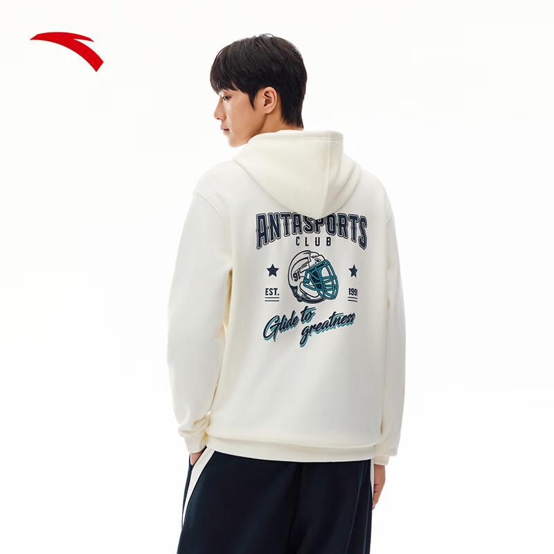 Anta Men's American Retro Fleece-Lined Sweatshirt