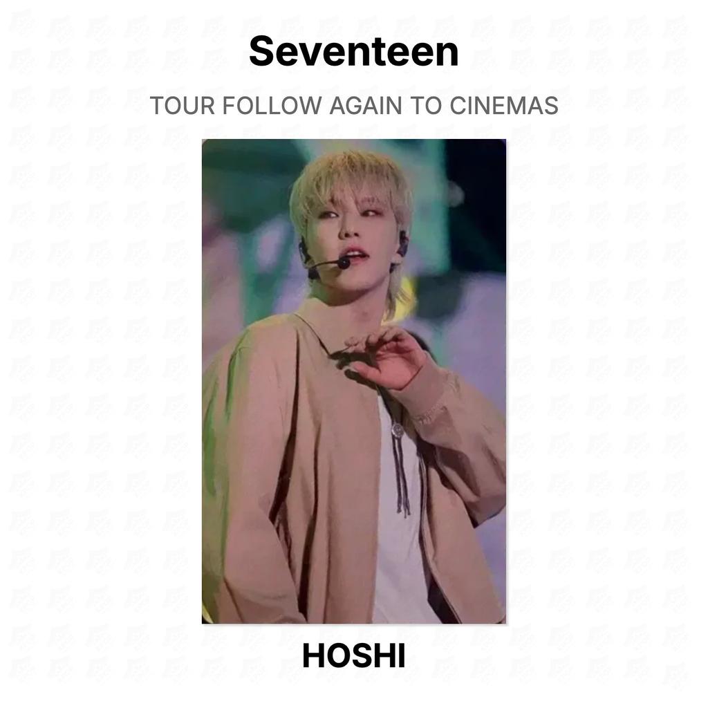 Seventeen СЛЕДУЙТЕ ЗА ТУРОМ СНОВА В КИНО Official Photocard
