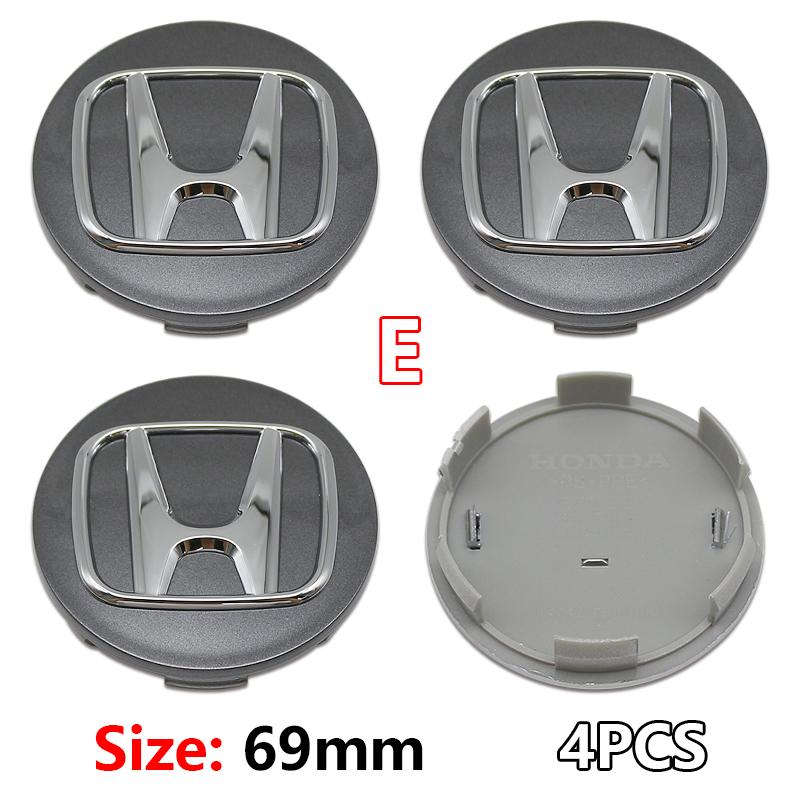4Pcs ABS Car Wheel Center Hub Center Cap 58mm 69mm Rim Hub Dustproof Cover Emblemem For Honda Accord CRV XRV Civic Odyssey Acces