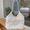 Summer Leisure Vacation Fairy Lace Mesh Tote Bag Underarm Single Shoulder Bag Large Capacity Commuting Women's Bag