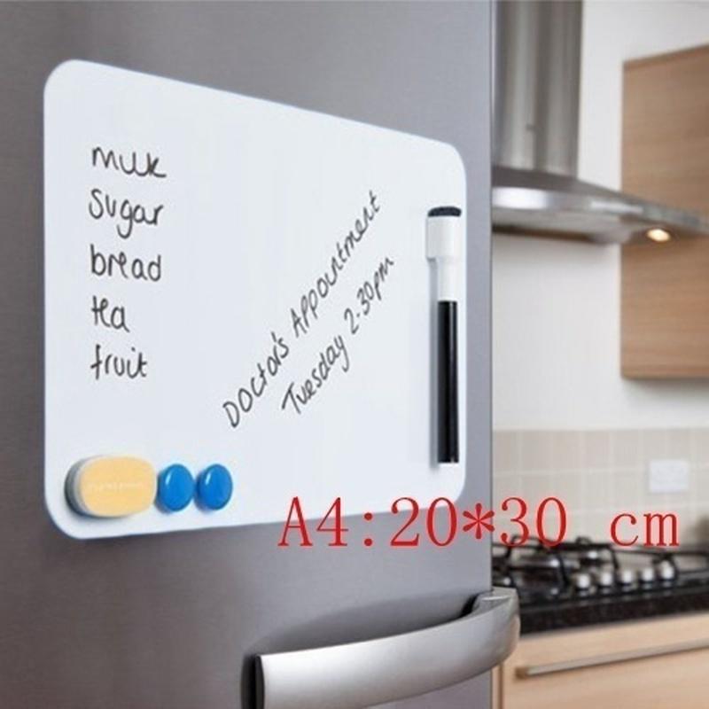 Refrigerator Home Kitchen Magnetic Whiteboard Office Reminder Magnet Dry Erase Board