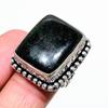 Кольцо из стерлингового серебра 925 пробы ручной работы с черным ониксом, размер 6 O9c96