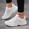 Lightweight Mesh Breathable Women's Sneakers Versatile Casual White Shoes for Comfortable Wear