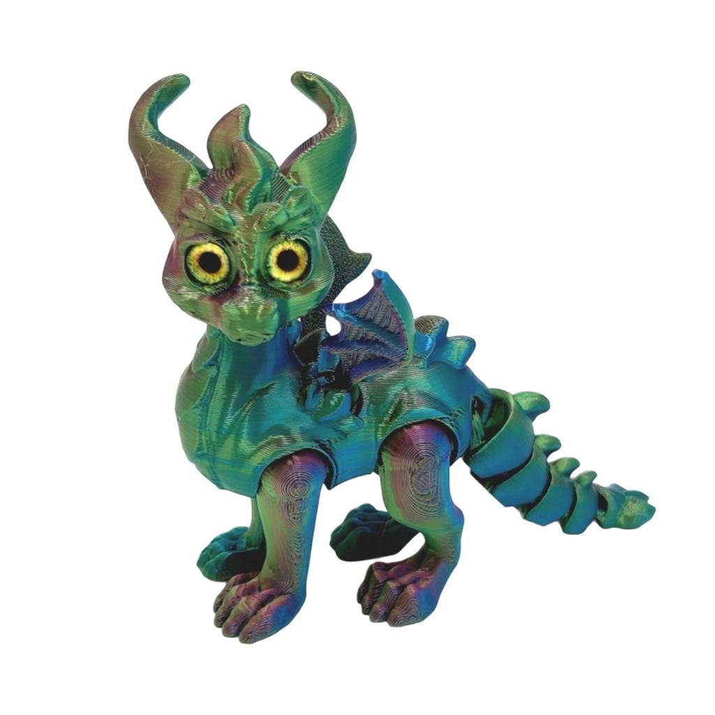 3D-печатные глаза дракона-симуляции Реалистичный летающий дракон с подвижными суставами Настольные украшения Поделки Детские игрушки