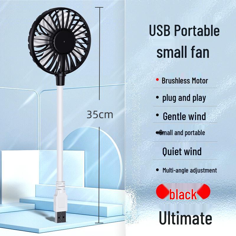 Portable Silent USB Mini Fan for Baby, Dorm, & Desktop with High Wind Power