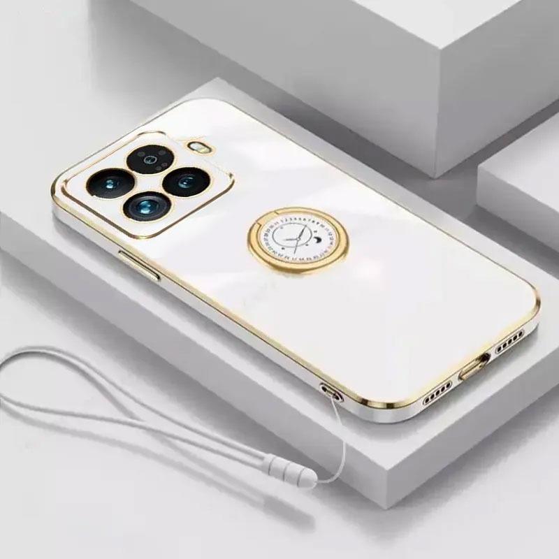Чехол-держатель кольцо с глянцевым покрытием для Xiaomi 17T 15T Pro Мягкий силиконовый ремешок Защитная крышка для объектива ДЛЯ XIAOMI MI17T Pro 15Tpro