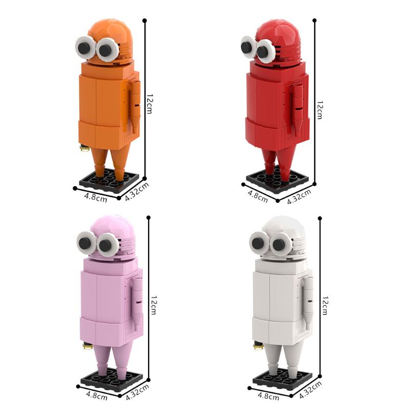 Repo Строительные Блоки Игрушки REPO Blocks Набор Хоррор Голова Человек Утка Неизвестный Худой Человек Галстук-Бабочка Строительные Фигурки Блоки для Мальчиков Подарки