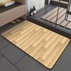 Wood Grain Carpet Diatomaceous Earth Non-Slip Mat Bathroom Absorbent Mat Quick-Dry Foot Mat Door Mat