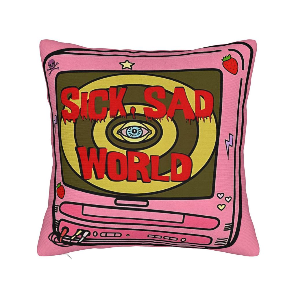Sick Sad World Пастельные Дарии 90-е MTV Бивис Квадратная Наволочка Чехлы для Подушек Индивидуальный Декор Наволочка для Дивана 45x45 см