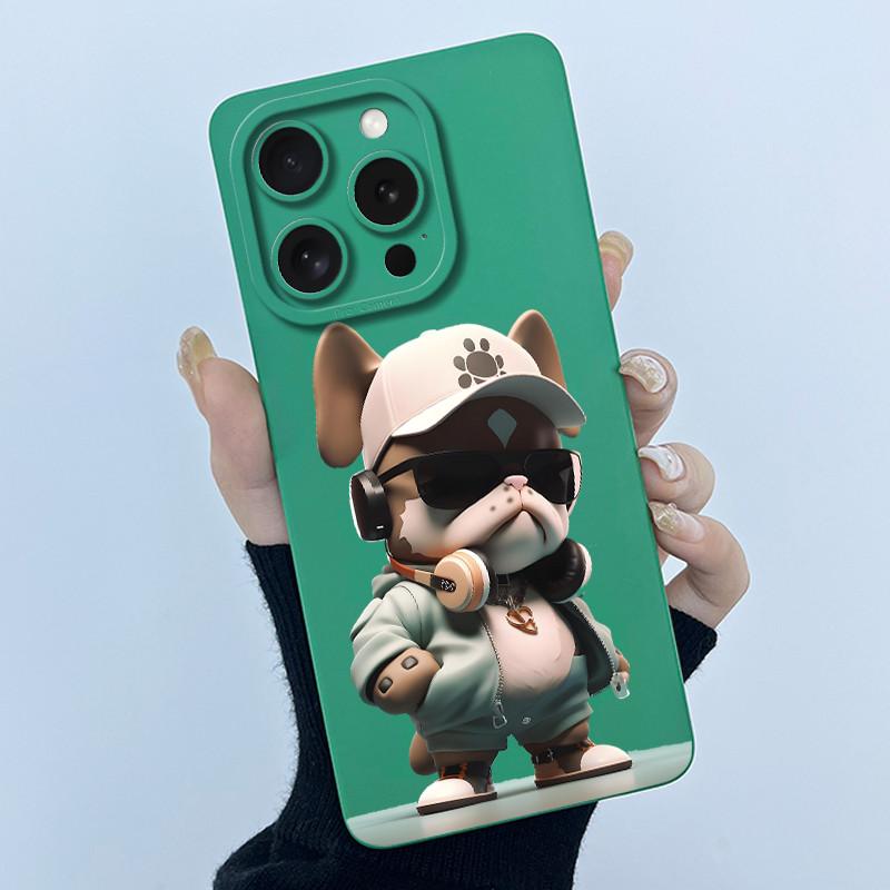 Cute Cartoon Cat Matte Shockproof Soft Silicone Phone Case For iPhone 16 Pro Max iPhone16 Plus 16Pro 16ProMax Bumper Cases Cover