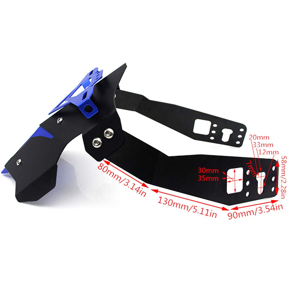 YUANYE Yamaha MT03 MT07 MT09 R3 Yamaha Motorcycle CNC Aluminum Mudguard Мотоциклетные детали для модификации Мотоциклетный задний брызговик Крышка заднего крыла