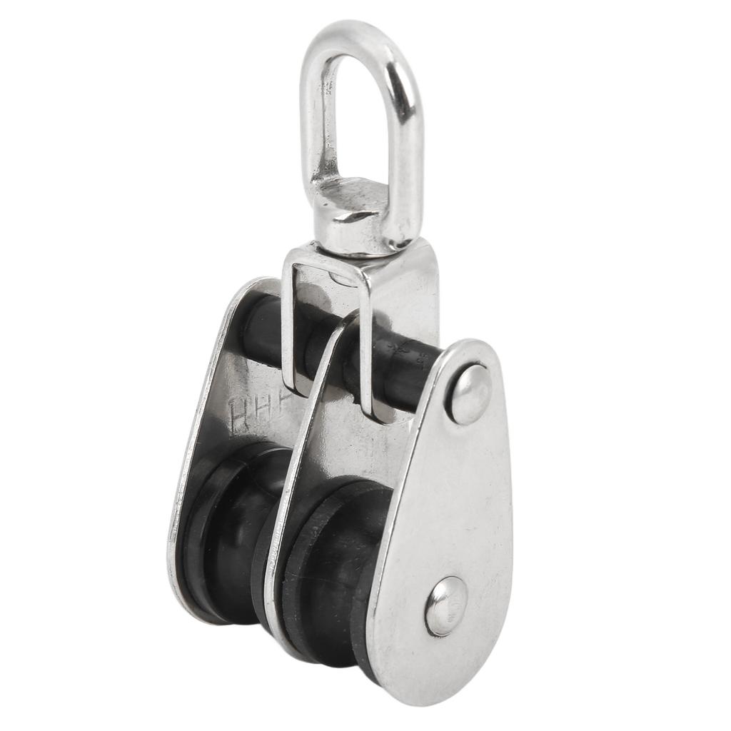 25mm 1in Marine Pulley Rotatable 304 Stainless Steel Waterproof Corrosion Resistant