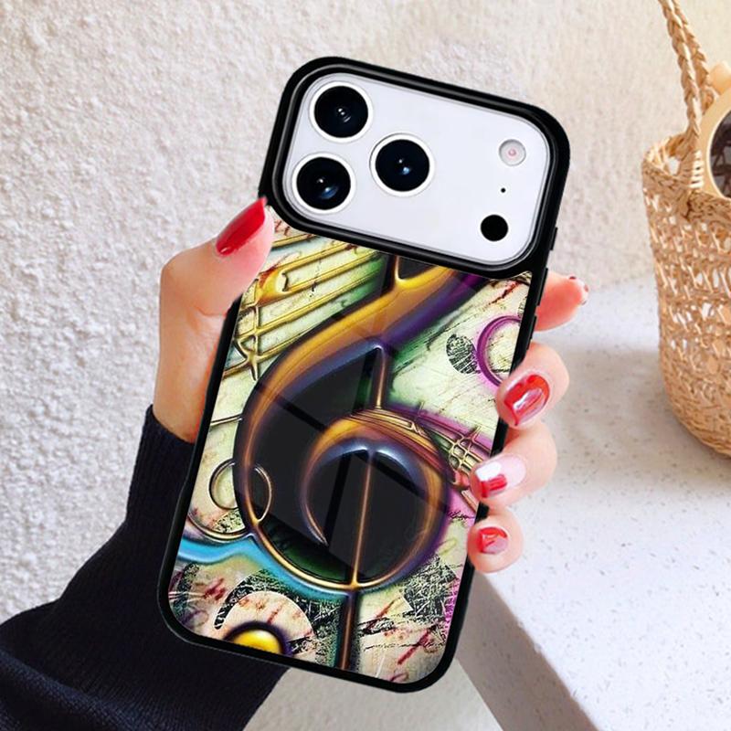 Чехол для телефона с нотой скрипичного ключа для iPhone 17 Air 16 15 14 13 12 11 Pro Max Plus