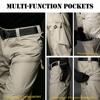 Men's Tactical Cargo Pants Men Waterproof Stretch Ripstop Army Combat Military Trousers Multi Pocket Lightweight Outdoor Hiking Pants