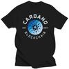 Men's Cardano T Shirt Short Sleeve Cotton Tshirt Unique T-shirt Leisure ADA Cryptocurrency Crypto Currency Blockchain Tee Tops