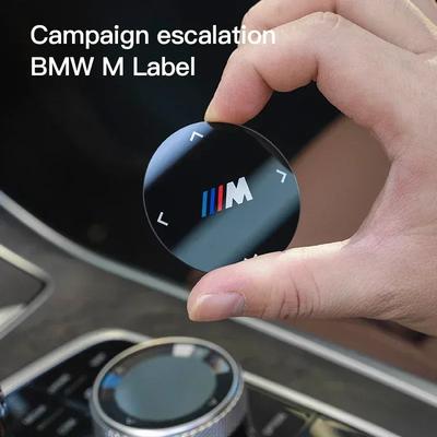 -Декоративная наклейка на кнопку мультимедиа салона автомобиля BMW Для BMW X1 X2 X3 X5 X4 X6 X7 G01 G02 M3 M4 M5 G30 G20 G22 G23 G26 520i 523i G0