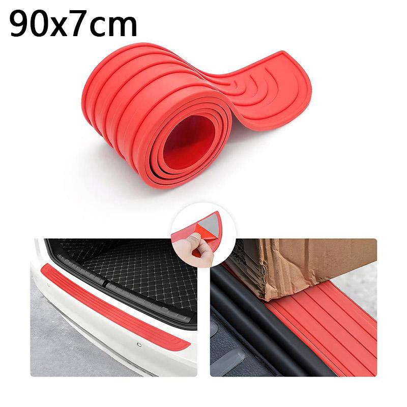 Универсальная защита заднего бампера автомобиля, мягкая клейкая пластина из ПВХ, защита багажника от царапин, накладка на порог, защитная кромка