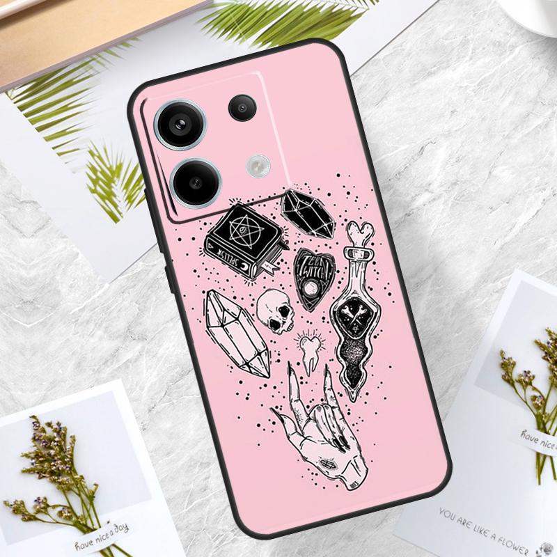 Witchcraft Occult Pentagram Case For Redmi Note 13 Pro Plus 12 11 10 9 Pro 9S 10S 11S 12S 10A 9C 10C 12C 13C Back Cover