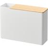 [Yamazaki] Handheld Wiper Stand with Replacement Mop Holder, Natural, W23.1 x D7.2 x H16.7cm, RIN, Holds 6 Replacement Mops, 1837