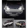 Масштаб 1/24 Land Rover Defender SUV, металлический литой под давлением игрушечный автомобиль из сплава, модель автомобиля со звуком и светом для мальчиков, детей, подарок, транспортные средства, коллекция хобби