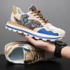 2025 осень-зима, новые мужские туфли, модная спортивная обувь с вышивкой и принтом, удобная толстая подошва, визуально увеличивающая рост.