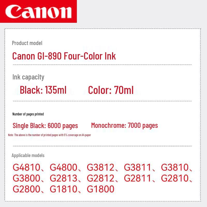 Canon GI-890 Ink Bottle