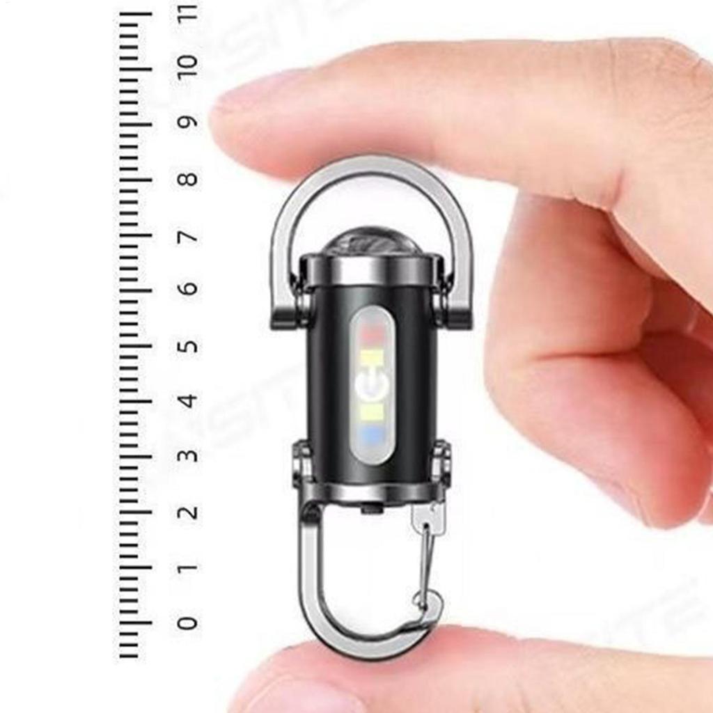 Mini Waist Mounted Keychain Flashlight Led Rechargeable Light Torch Long Range Powerful Outdoor Lights Cob for Outdoor Survival