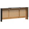 vidaXL MDF Heizkörperverkleidung Schwarz 205 cm